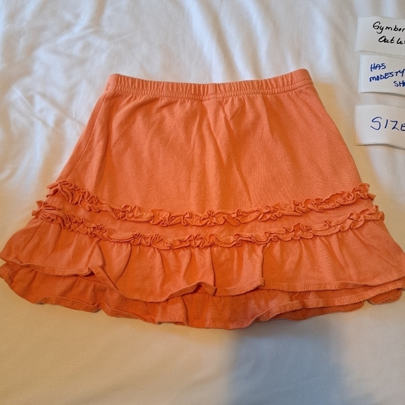 Gymboree girls size 5 Outlet orange skirt elastic waist, modesty shirts - Picture 2 of 4